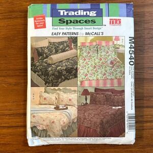 UNCUT McCall's Pattern 4540 Trading Spaces Bedding